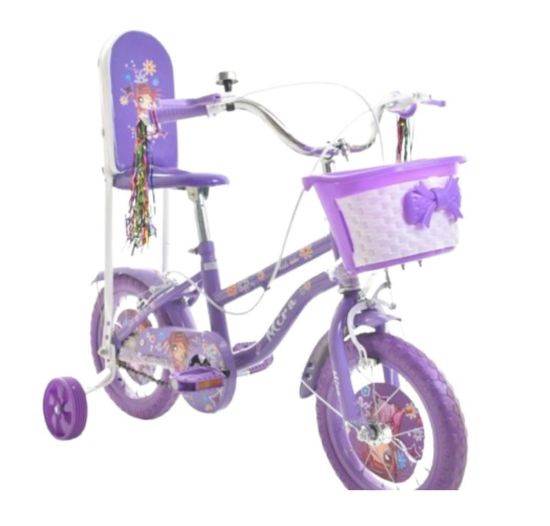 صورة دراجة أطفال بناتي بثلاث عجلات وسلة مقاس 12,14,16